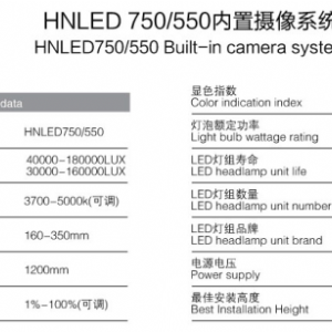 HNLED 750/550内置摄像系列